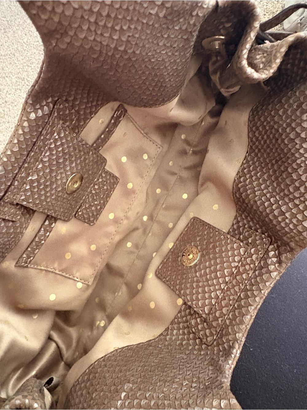 kate spade Taupe Woven-Texture Hobo Bag - Picture 4 of 5